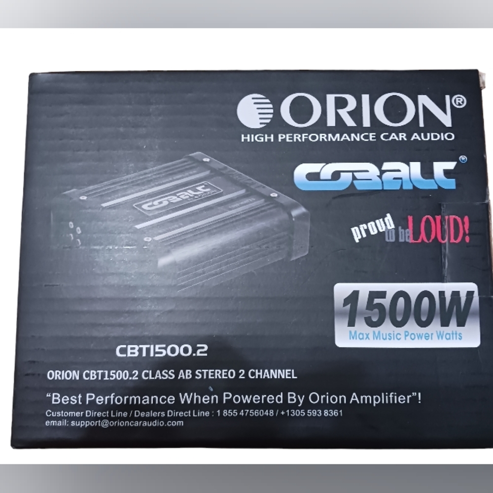 Cobalt by Orion CBT1500.2 Two‎ Channel Stereo Power Amplifier 1500 Watts